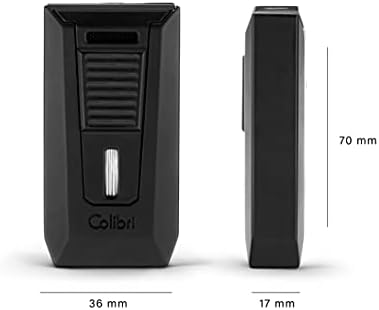 Vue 3 de Briquet Colibri Slide Double