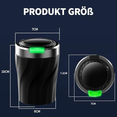 Vue 2 de Cendrier De Voiture Cendrier