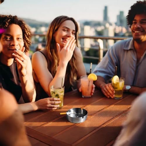 Vue 7 de Cendrier Cendrier Rond En