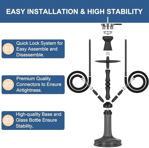 Vue 4 de Noble Hookah Kit De