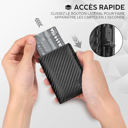 Vue 3 de Porte Carte Portefeuille En