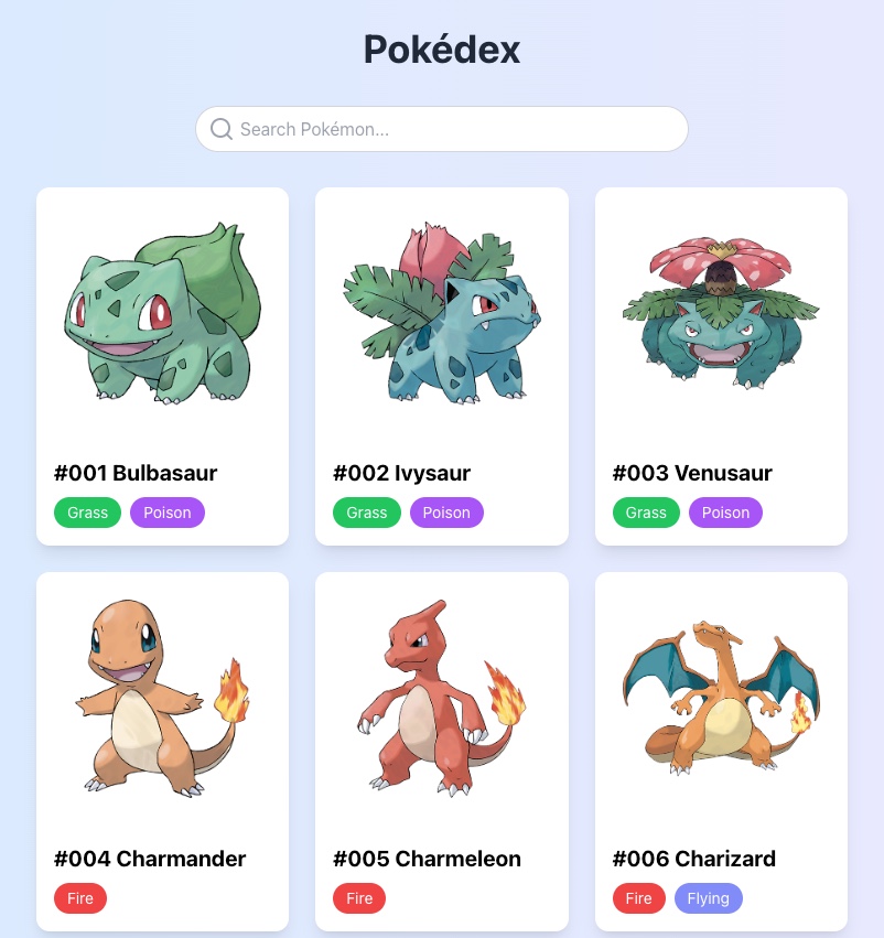 Pokédex Site