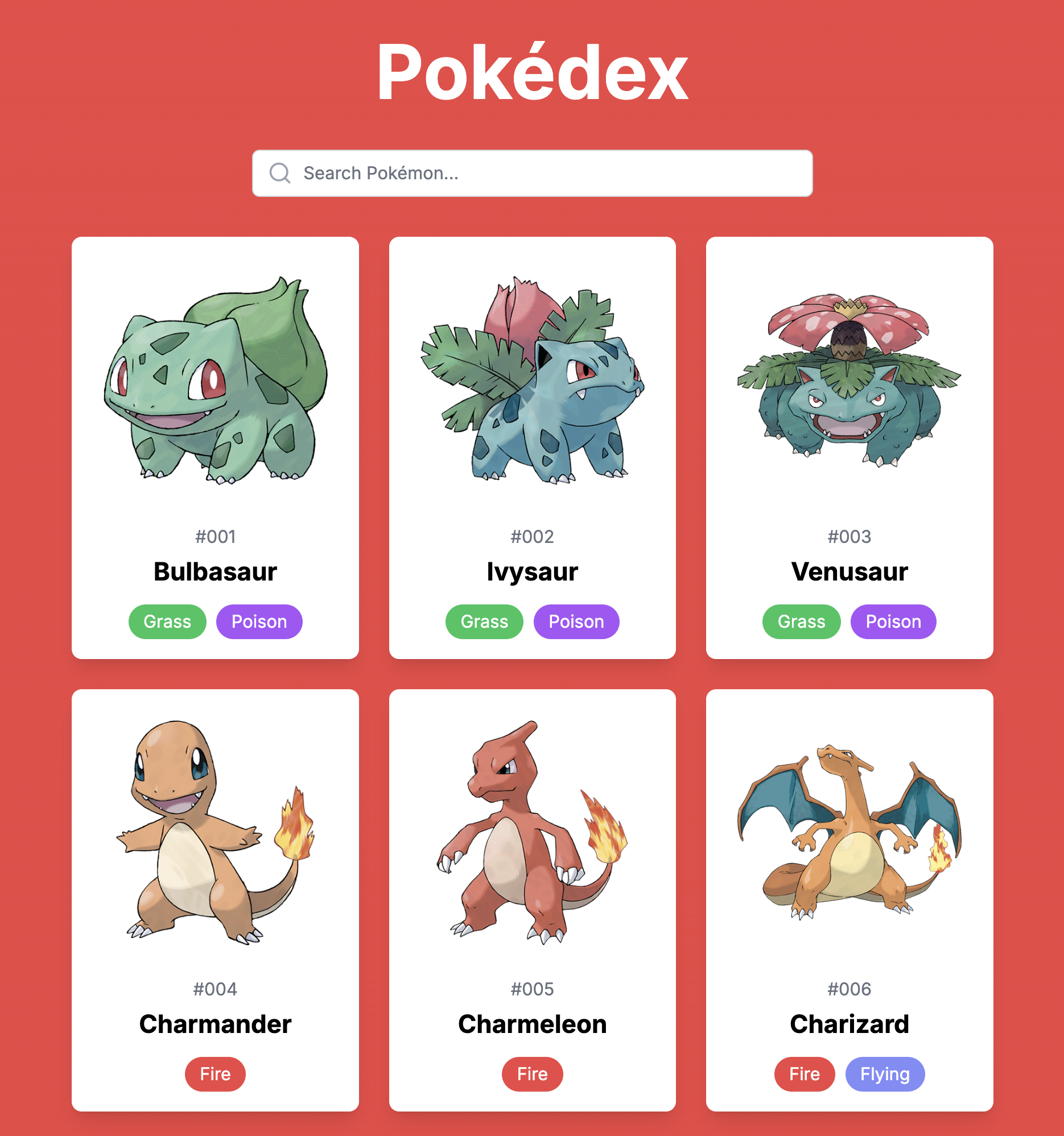 Pokédex Site