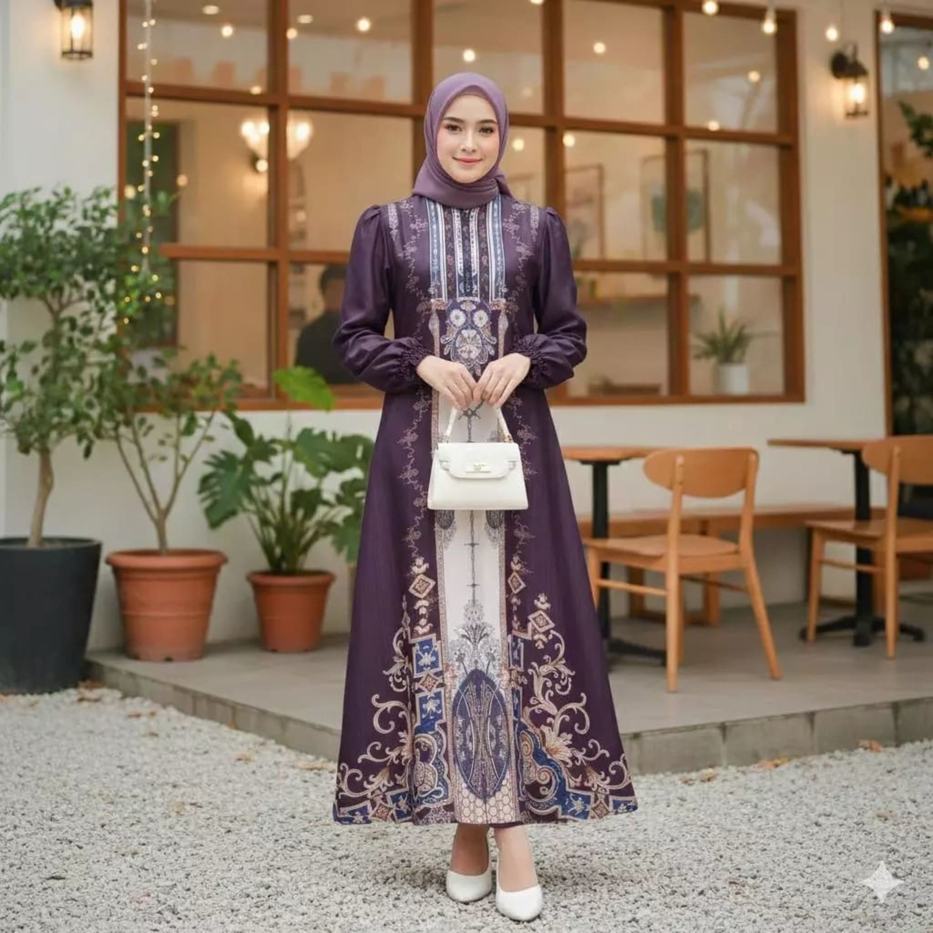 NAJWA - READY STOCK Dress Silk Premium ARABI Gamis Wanita Mewah Elegant Lebaran 2026 - Dress Wanita