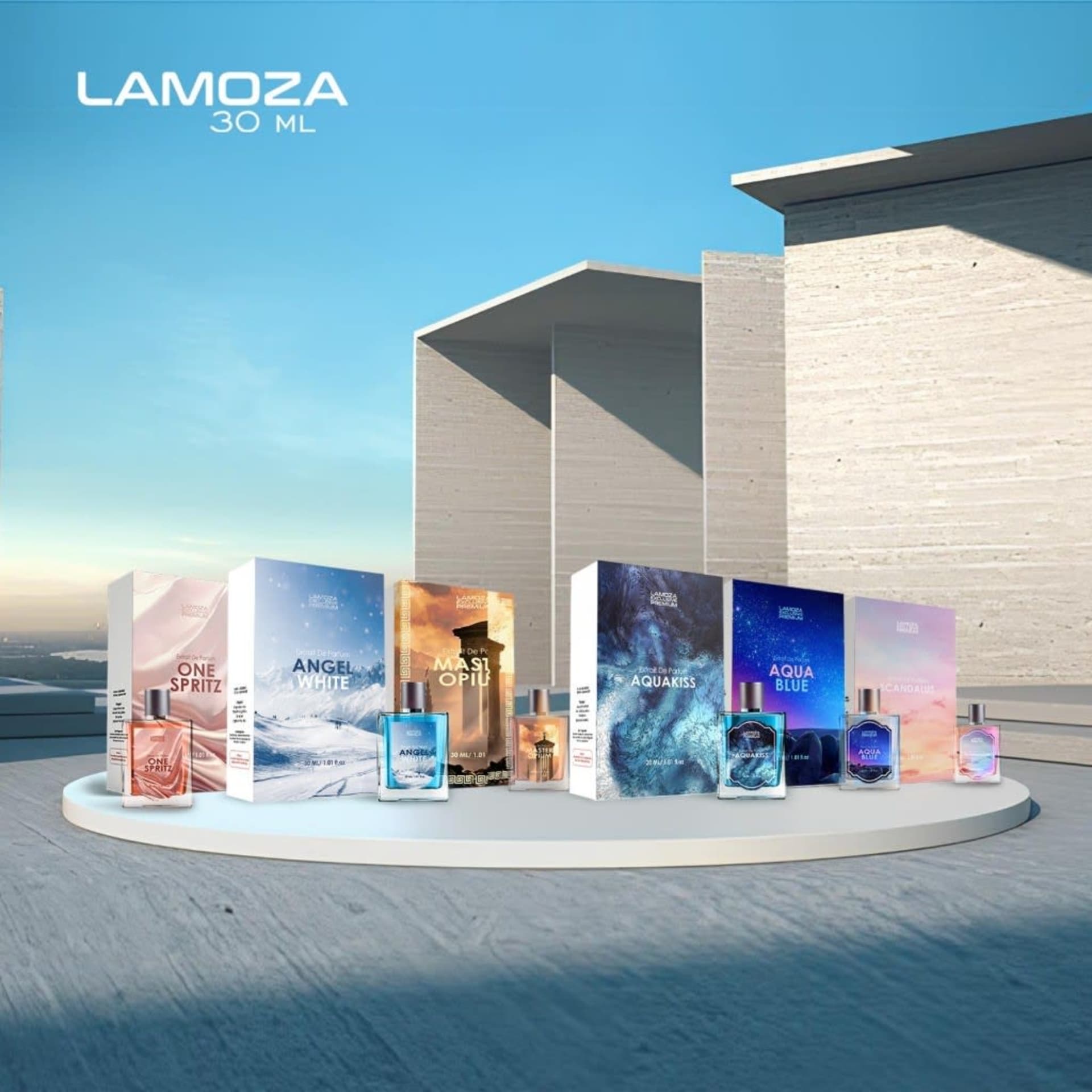 LAMOZA EXCLUSIVE PREMIUM - ONE SPRITZ - MASTER OPIUM - ANGLE WHITE 30 ML BPOM UNISEX