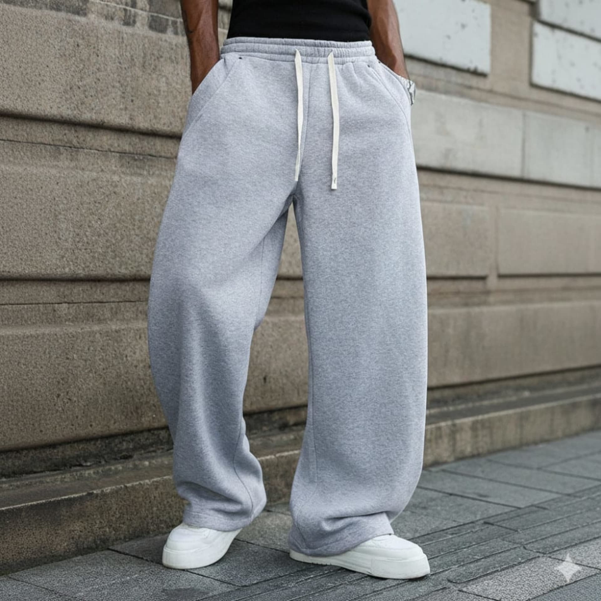 Celana Sweatpants Loose Baggy Pria Casual Korean Style