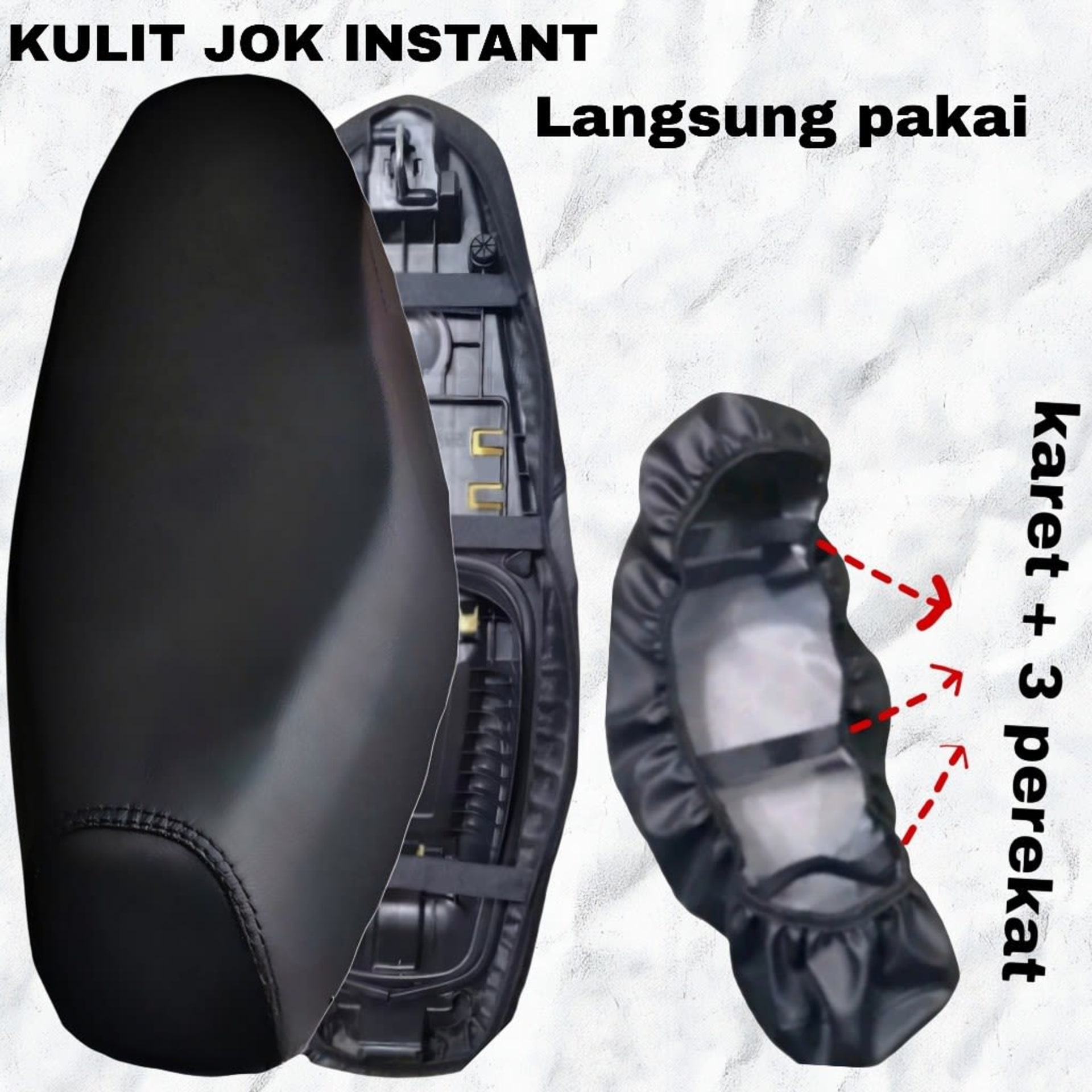 Sarung jok premium langsung pakai bahan kulit bisa untuk semua jenis motor anti air Anti rembes anti