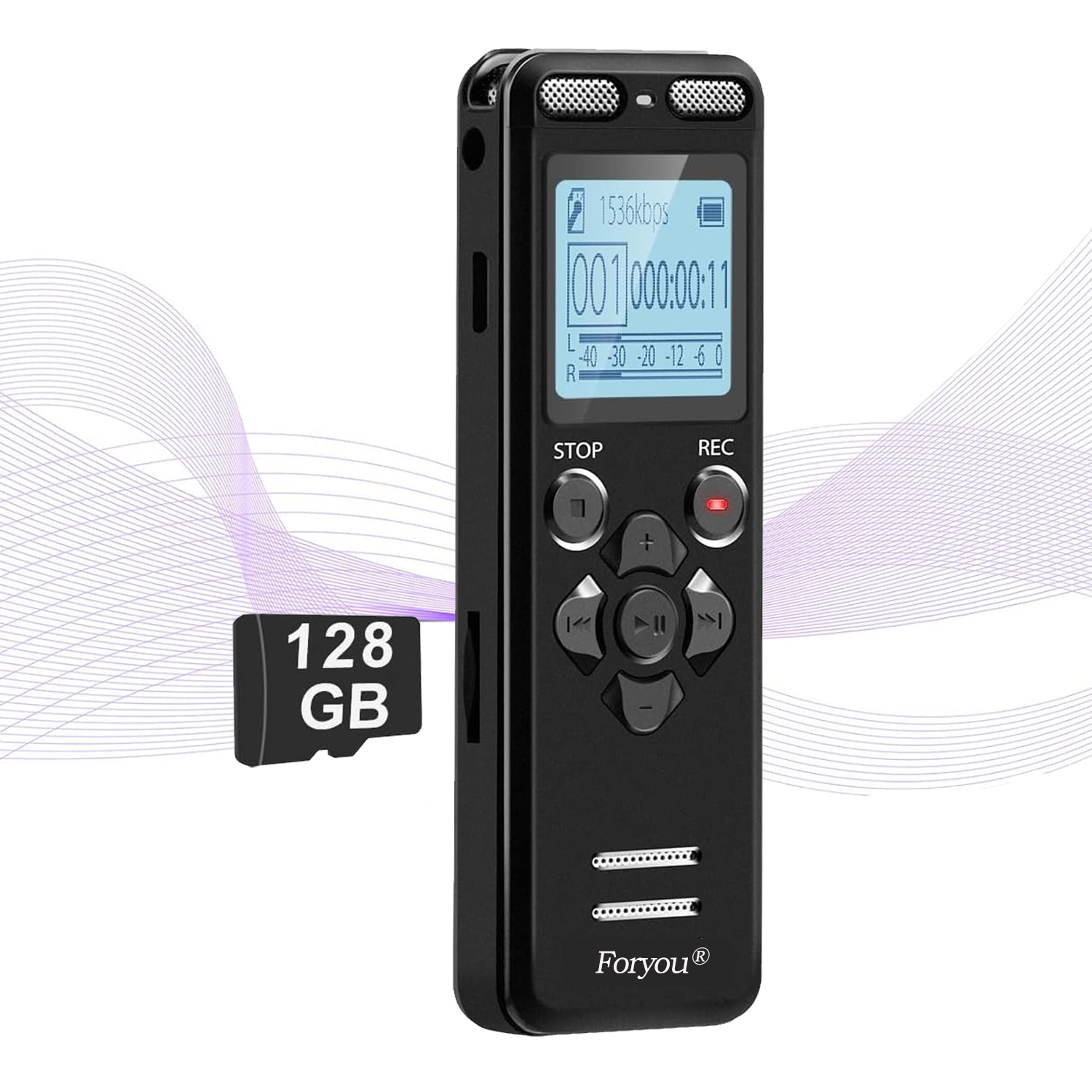 136GBDigital Voice Recorder Voice Activated Recorder for Lectures ...