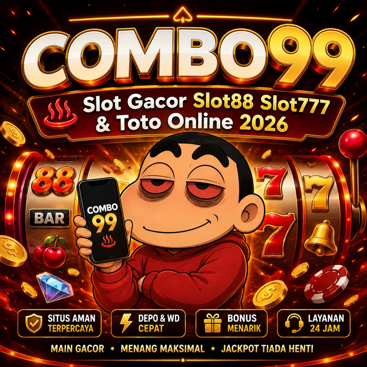 COMBO99 ♨️ Slot Gacor Slot88 Slot777 & Toto Online 2026