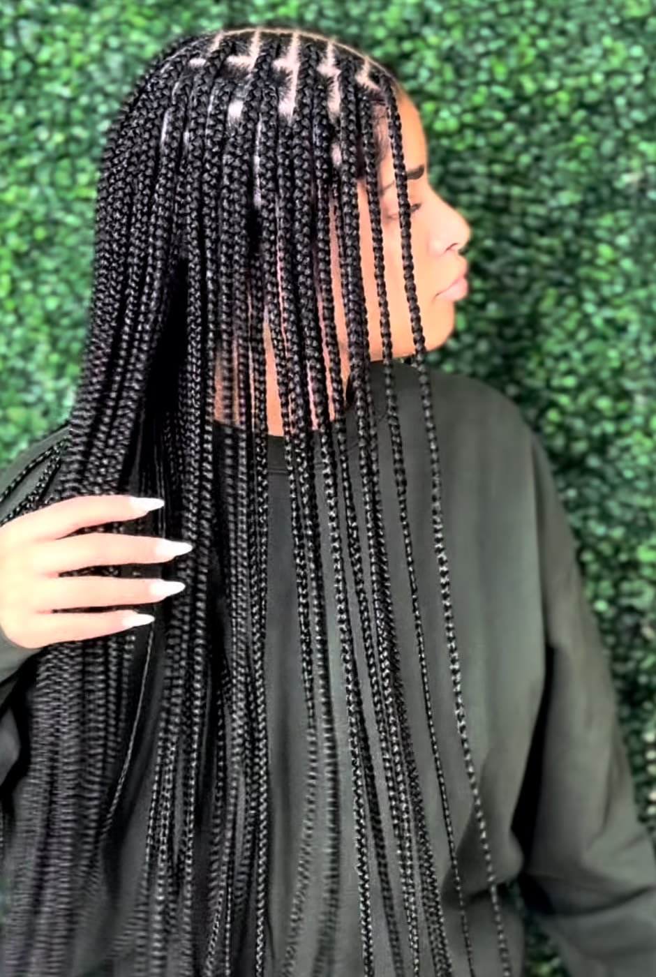 Classic knotless braids