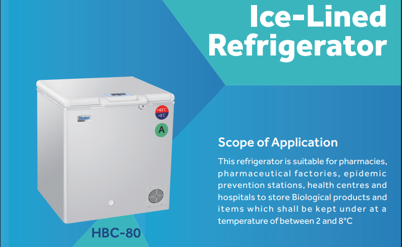 Kulkas Vaksin- Ice Lined Refrigerator HAIER