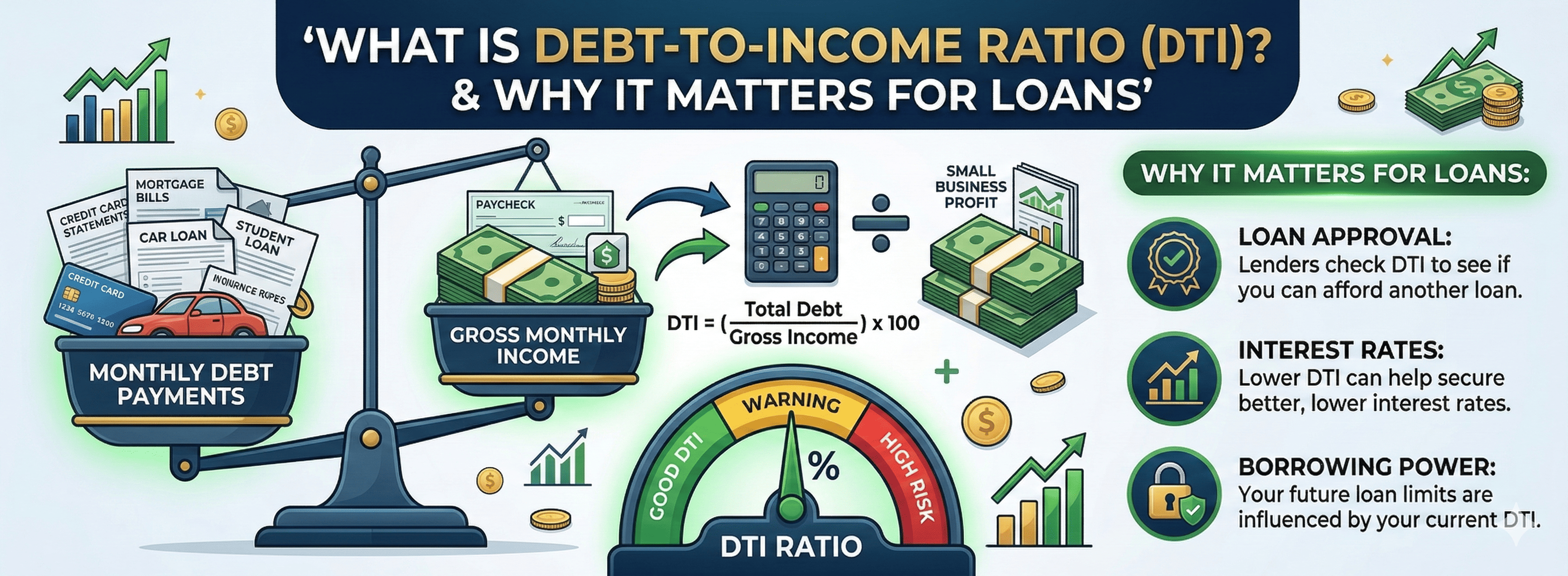 What is Debt-to-Income Ratio (DTI) and Why It Matters for Loans (2026 Guide)