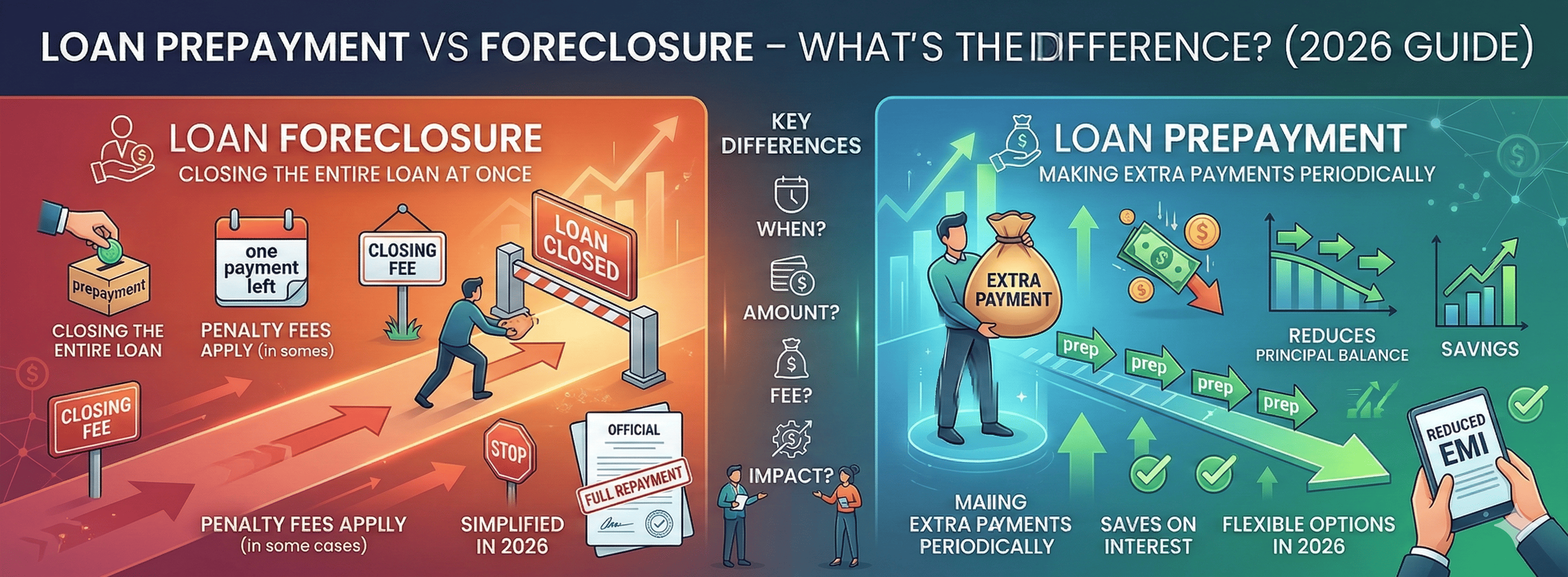 Loan Prepayment vs Foreclosure – What’s the Difference? (2026 Guide)