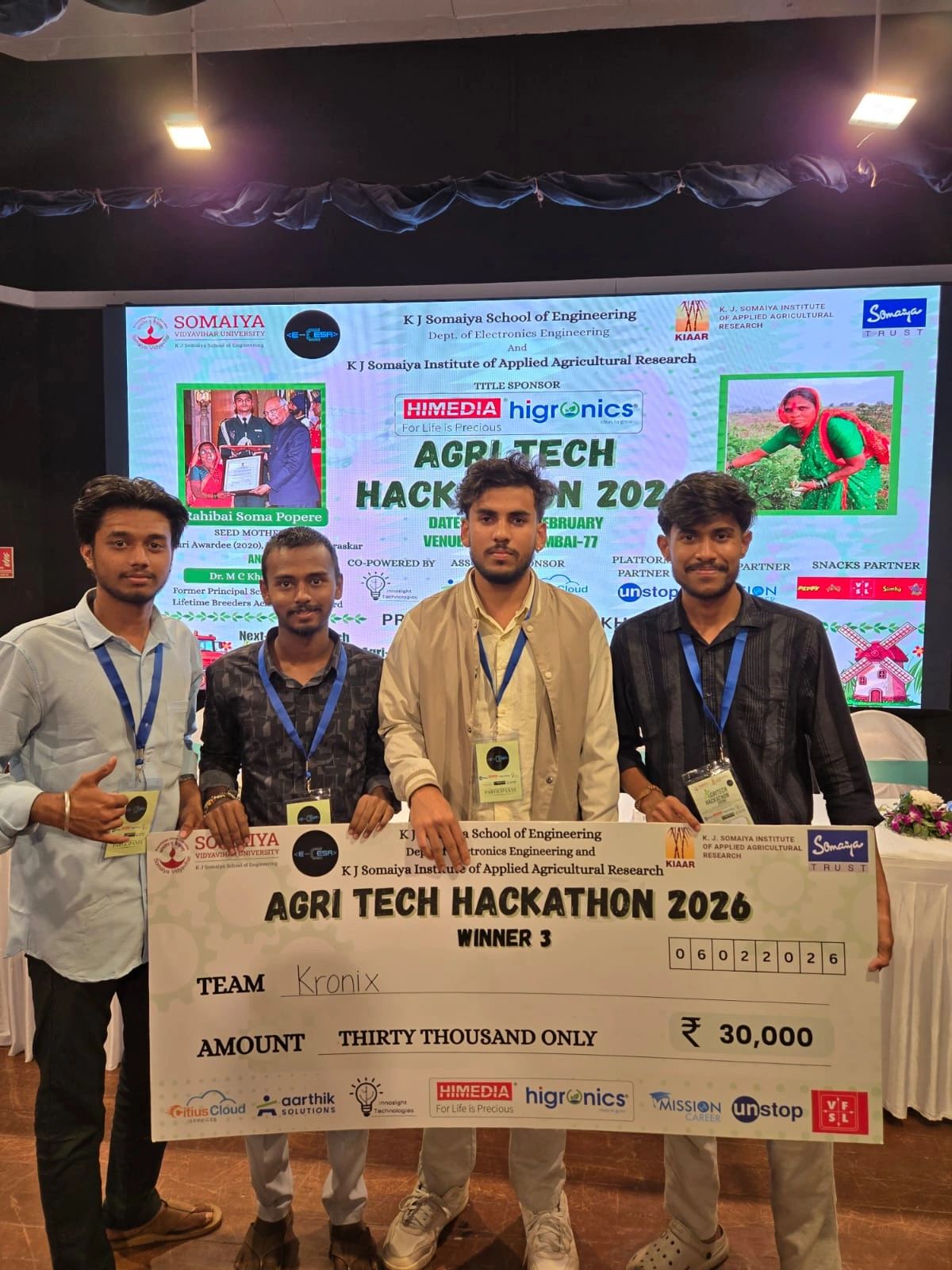 3rd place at the AgriTech Hackathon 2026