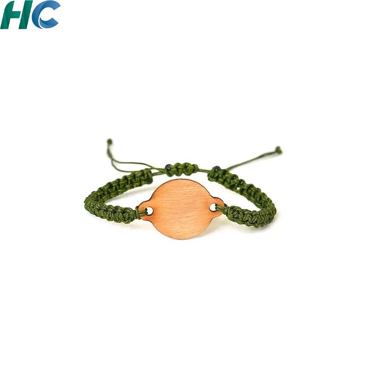 Eco Rope RFID Wristband with Wooden Tag | HCGCE