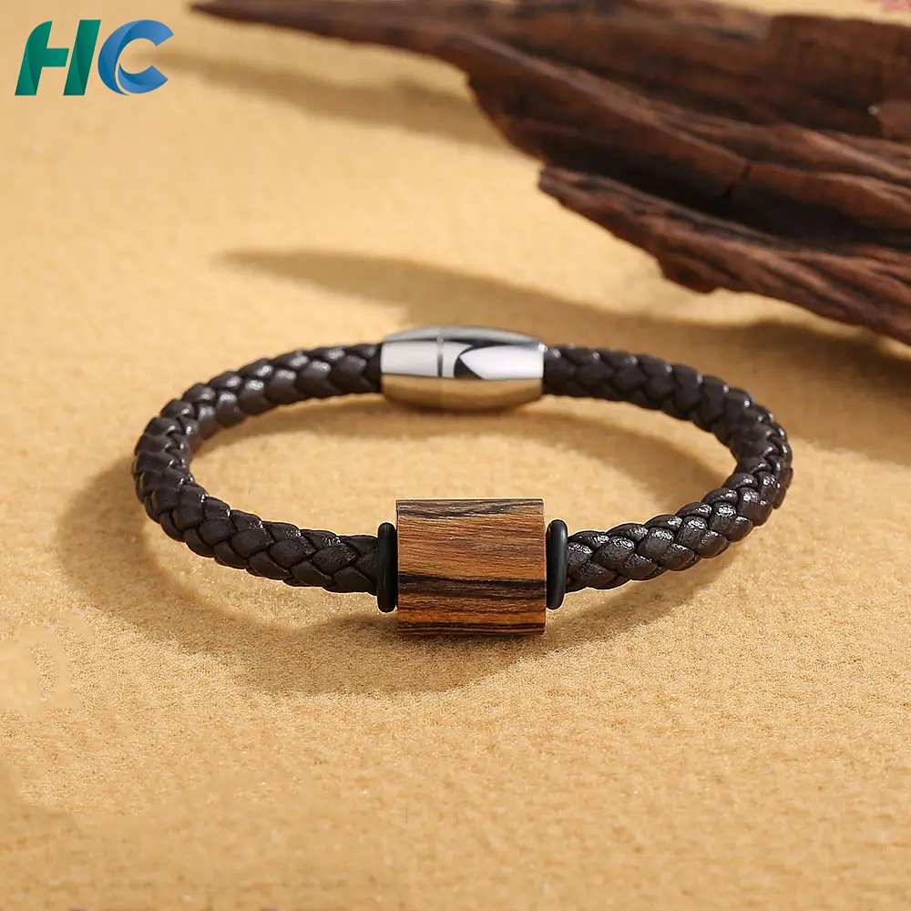 Fashion Leather NFC RFID Wristband | HCGCE