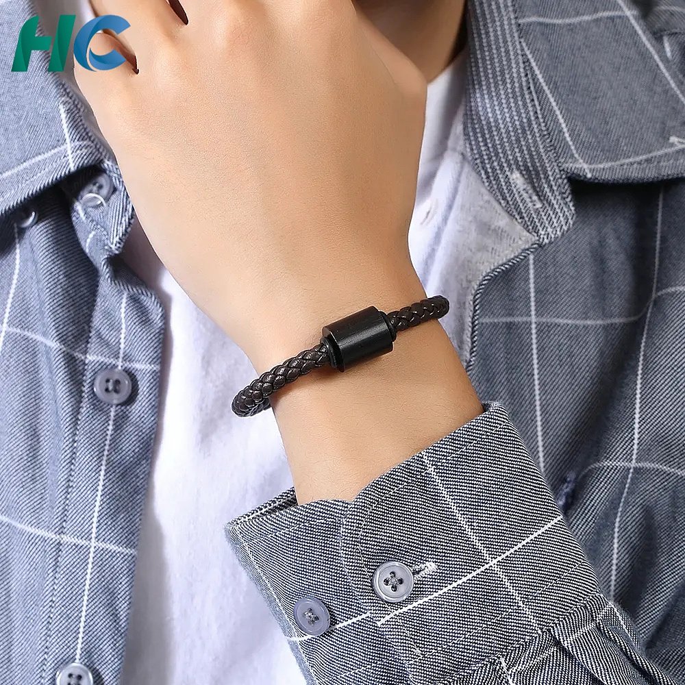 Fashion Leather NFC RFID Wristband | HCGCE