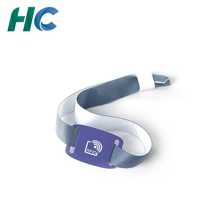 Custom NFC Elastic Wristbands with PVC Slider Tag | HCGCE 