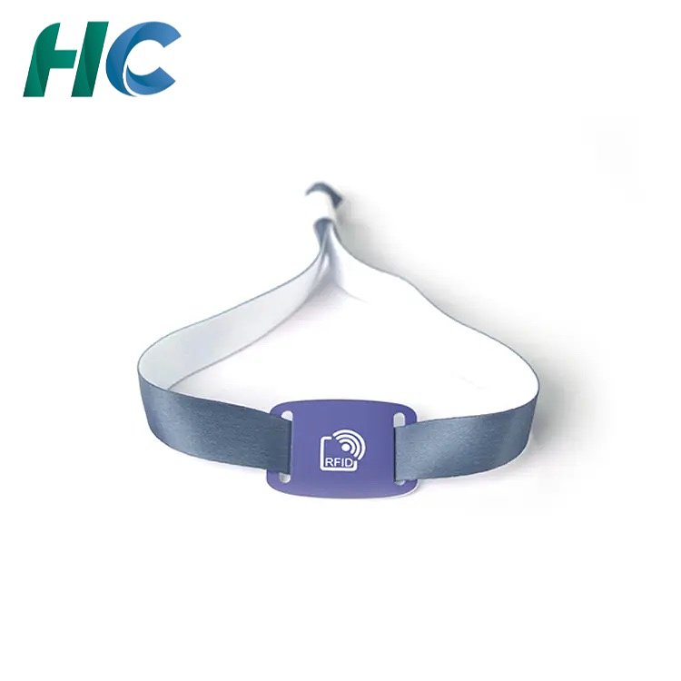 Custom NFC Elastic Wristbands with PVC Slider Tag | HCGCE 