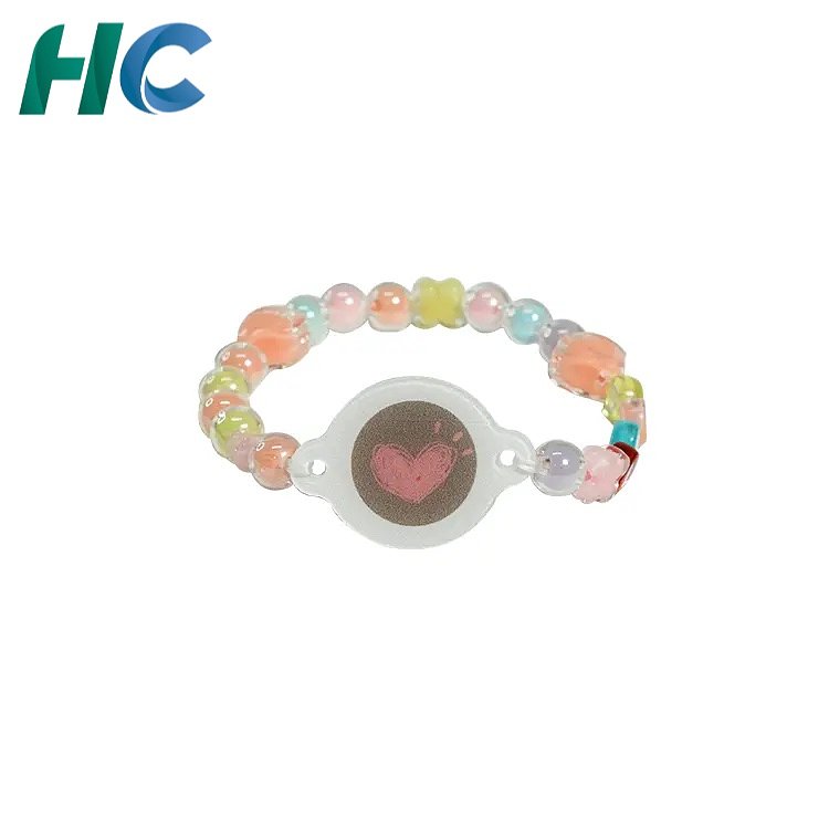 Waterproof Acrylic Bead NFC RFID Wristband | HCGCE