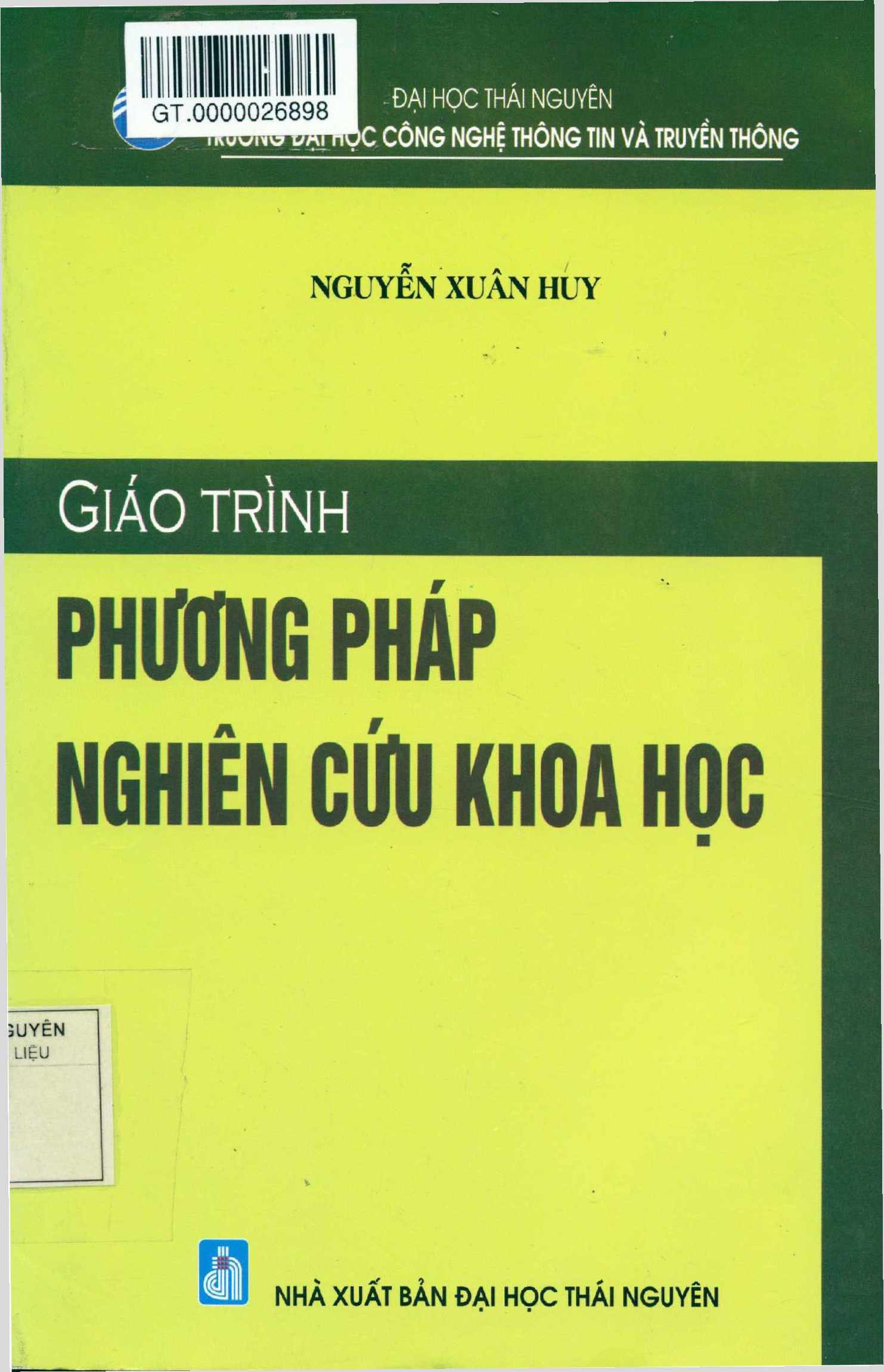 Giáo trình phương pháp nghiên cứu khoa học