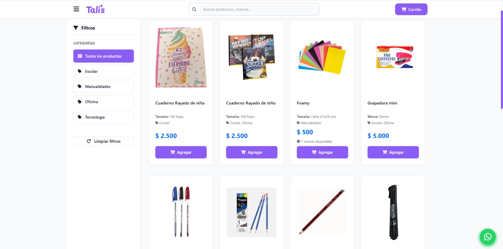 Tali's E-commerce - Tienda Online