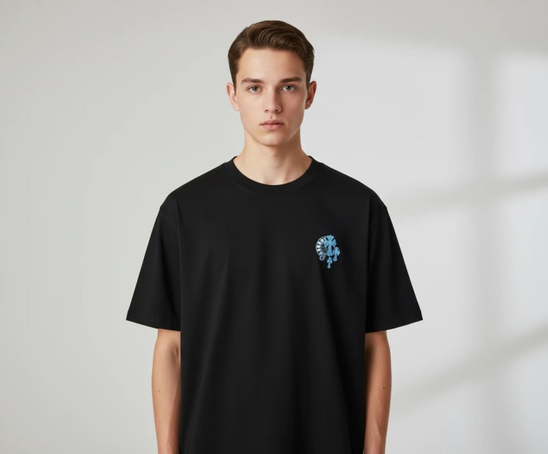 Oversize футболка з принтом Chrome Hearts - VINESENT преміум дитячий одяг