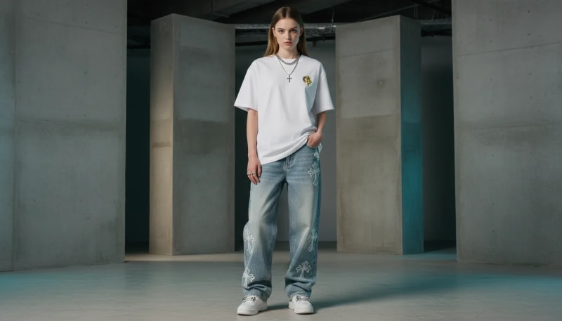 Oversize футболка з принтом - VINESENT преміум дитячий одяг