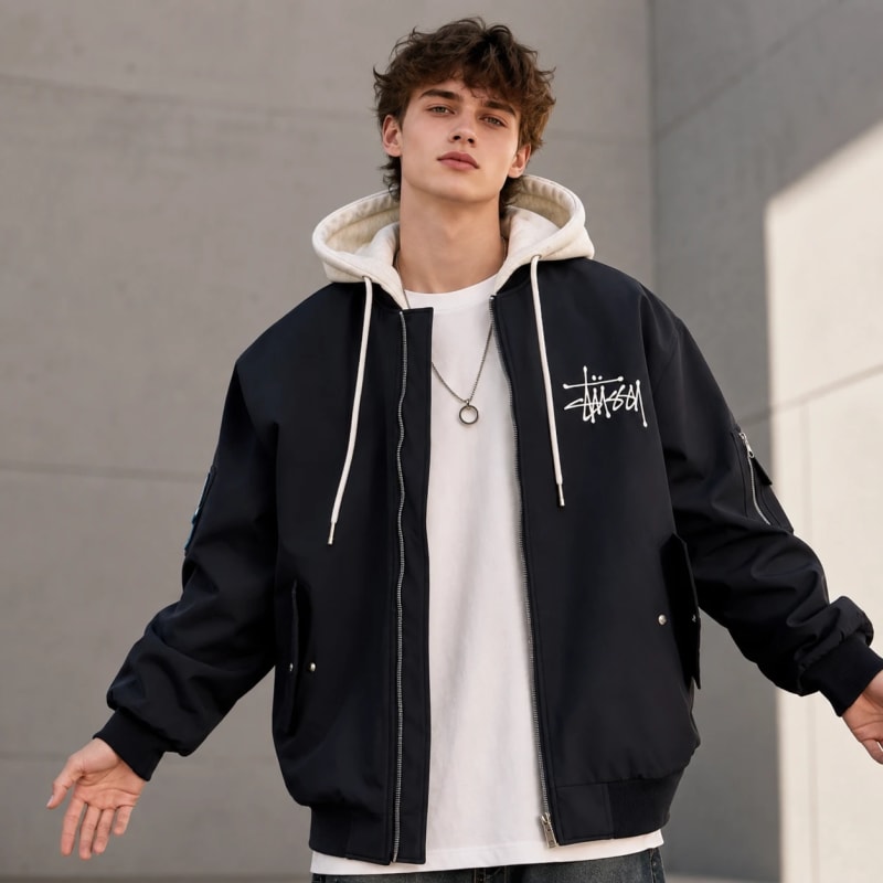 Двостороння підліткова куртка-бомбер oversize VINESENT - VINESENT преміум дитячий одяг