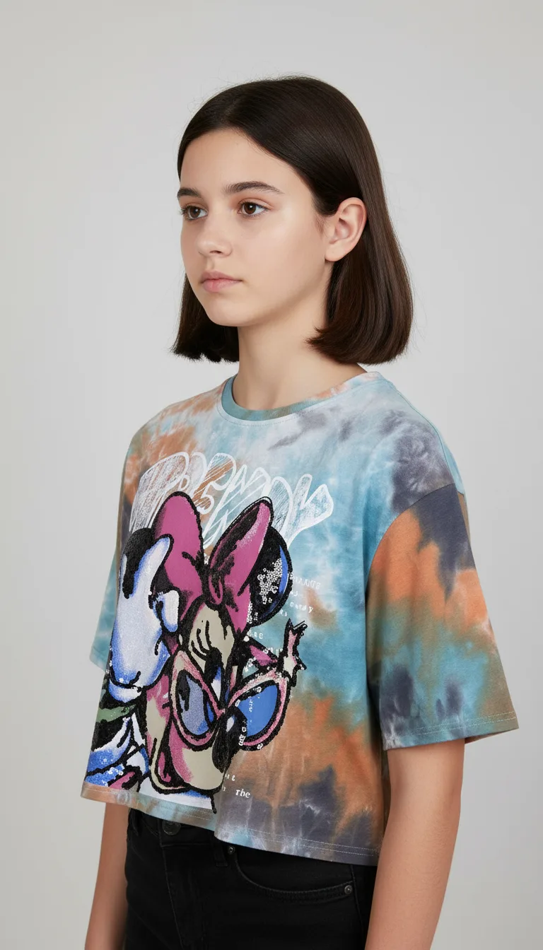 Футболка oversize Maus укорочена Футболка oversize Maus укорочена - фото 2