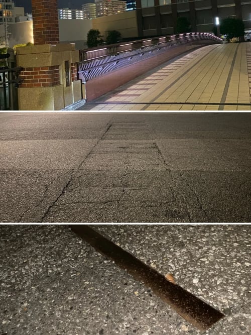 東京都電線路跡と船路橋