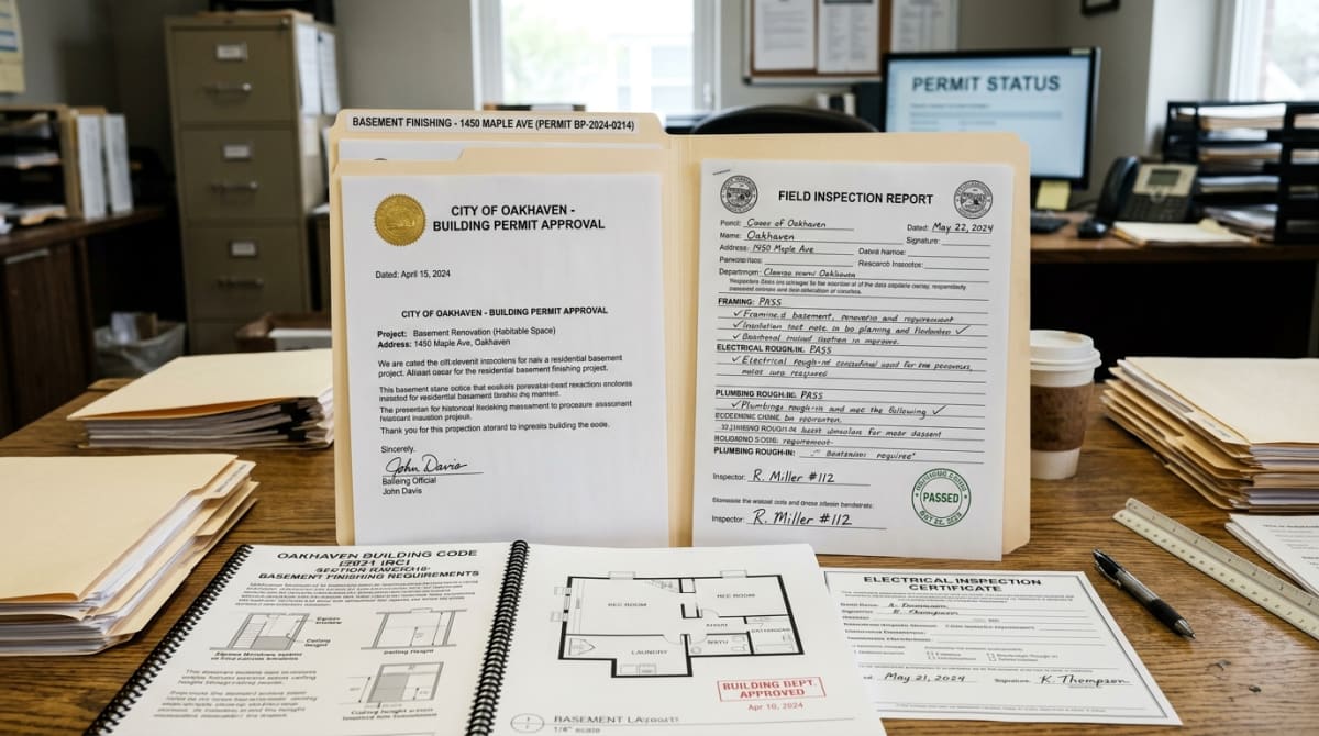 Featured project image for Do You Need a Permit to Finish Your Basement in Chicago? A Suburban Permit Guide for Homeowners