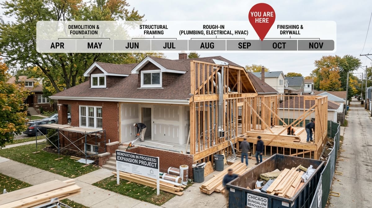 Featured project image for How Long Does a Full Gut Renovation Take in Chicago Realistic Timelines for 2026