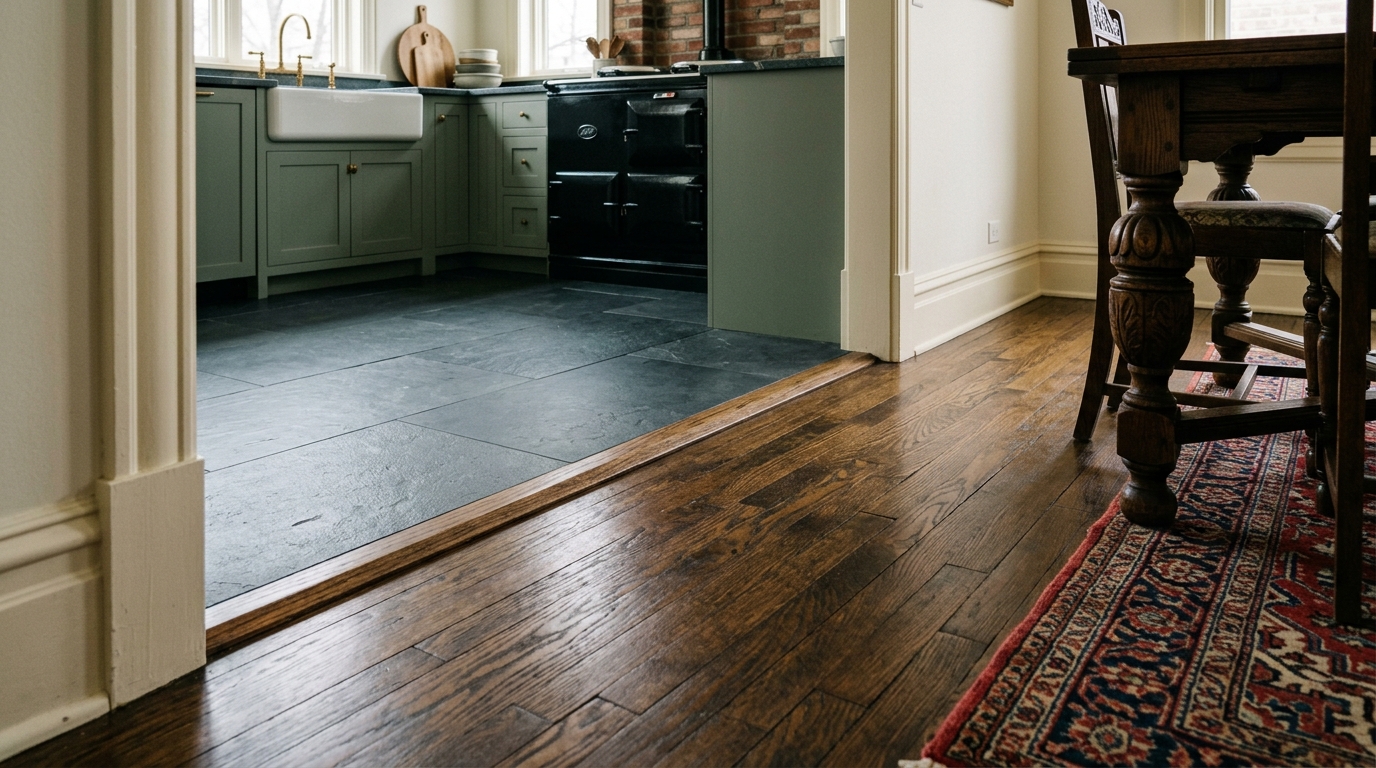 flooring vintage Chicago bungalow