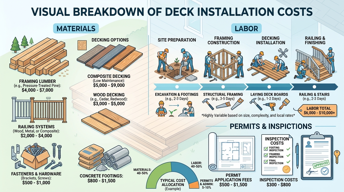 Chicago deck installation cost 2026