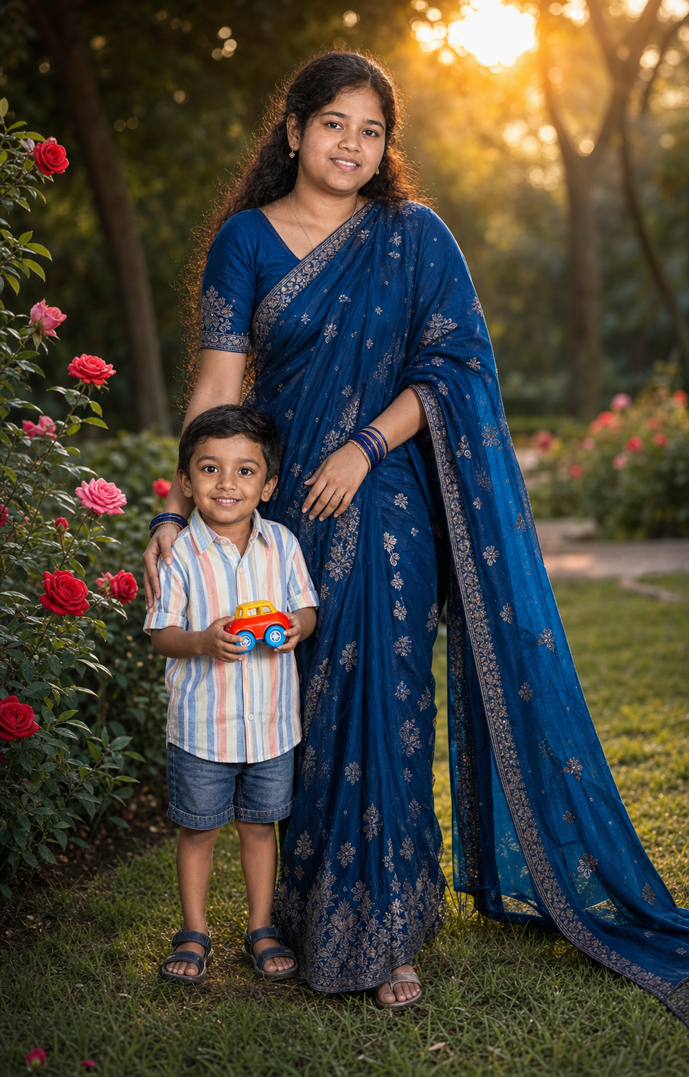 bengali-mother-son-garden-portrait-face-reference.png