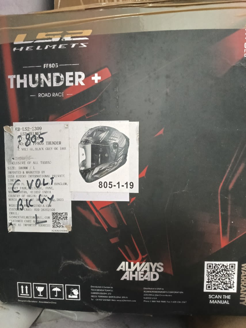 LS2 FF805 THUNDER PLUS CARBON - Photo 6