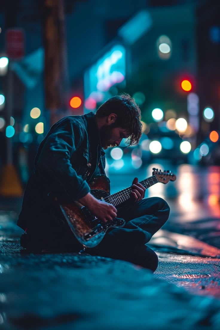 Artist in recording studio