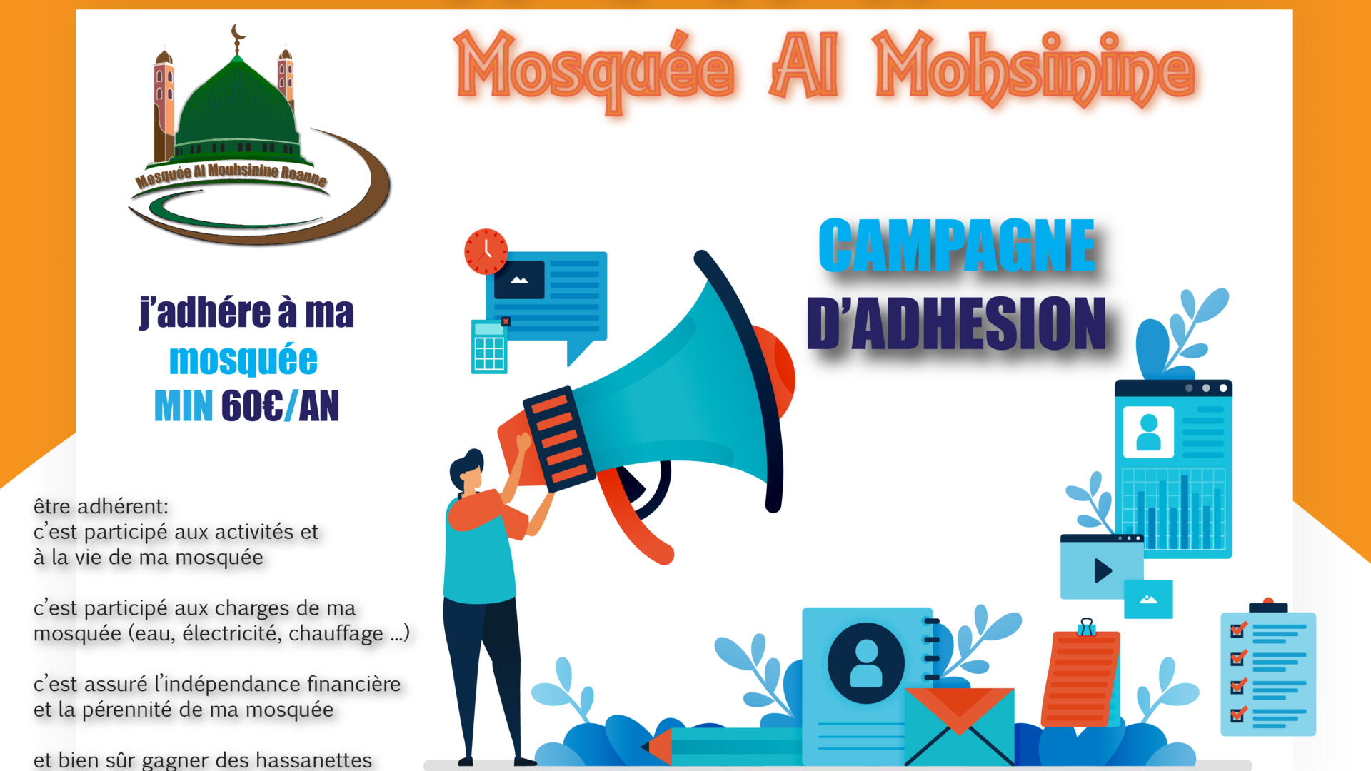 Les heures de prière exactes Roanne MOSQUEE AL MOHSININE horaires, adresse, contact