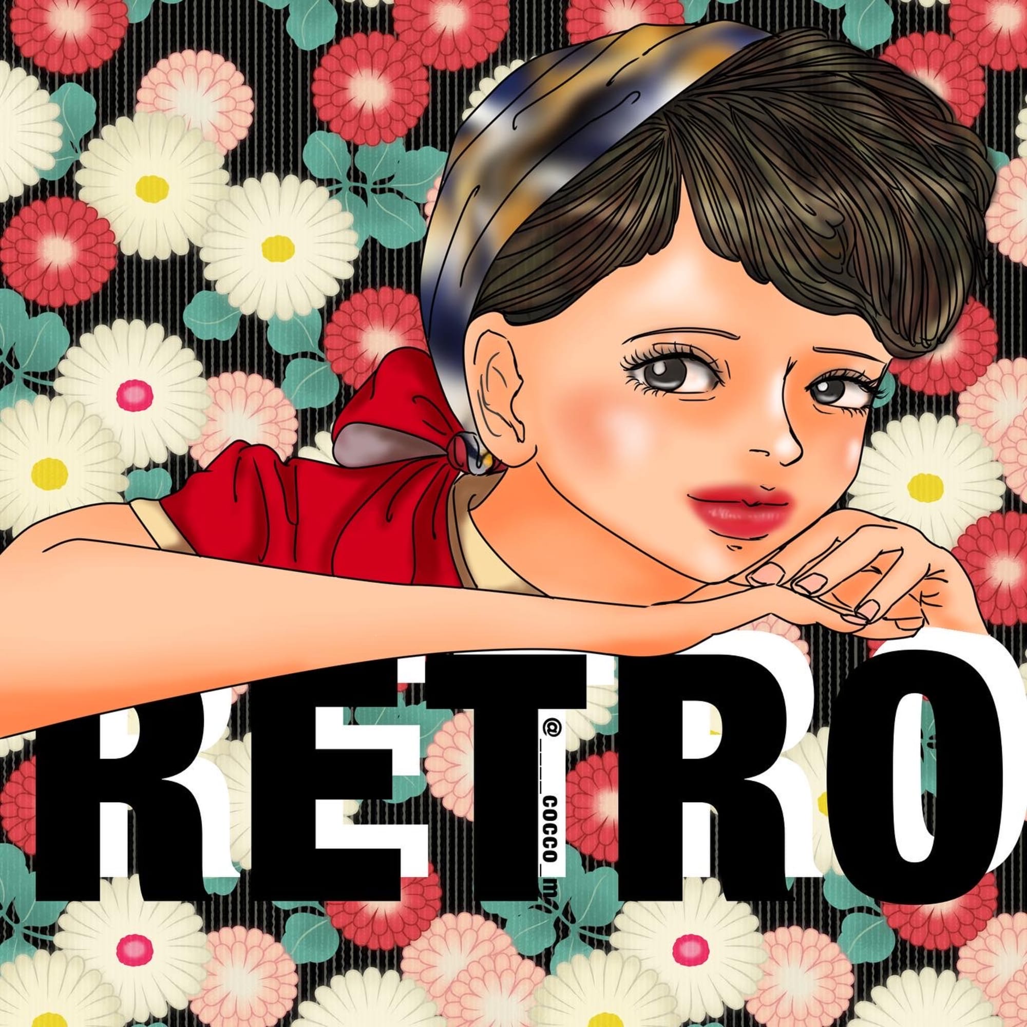 レトロガール By Cocco M Captors イラストレーターをサポートするイラストsns