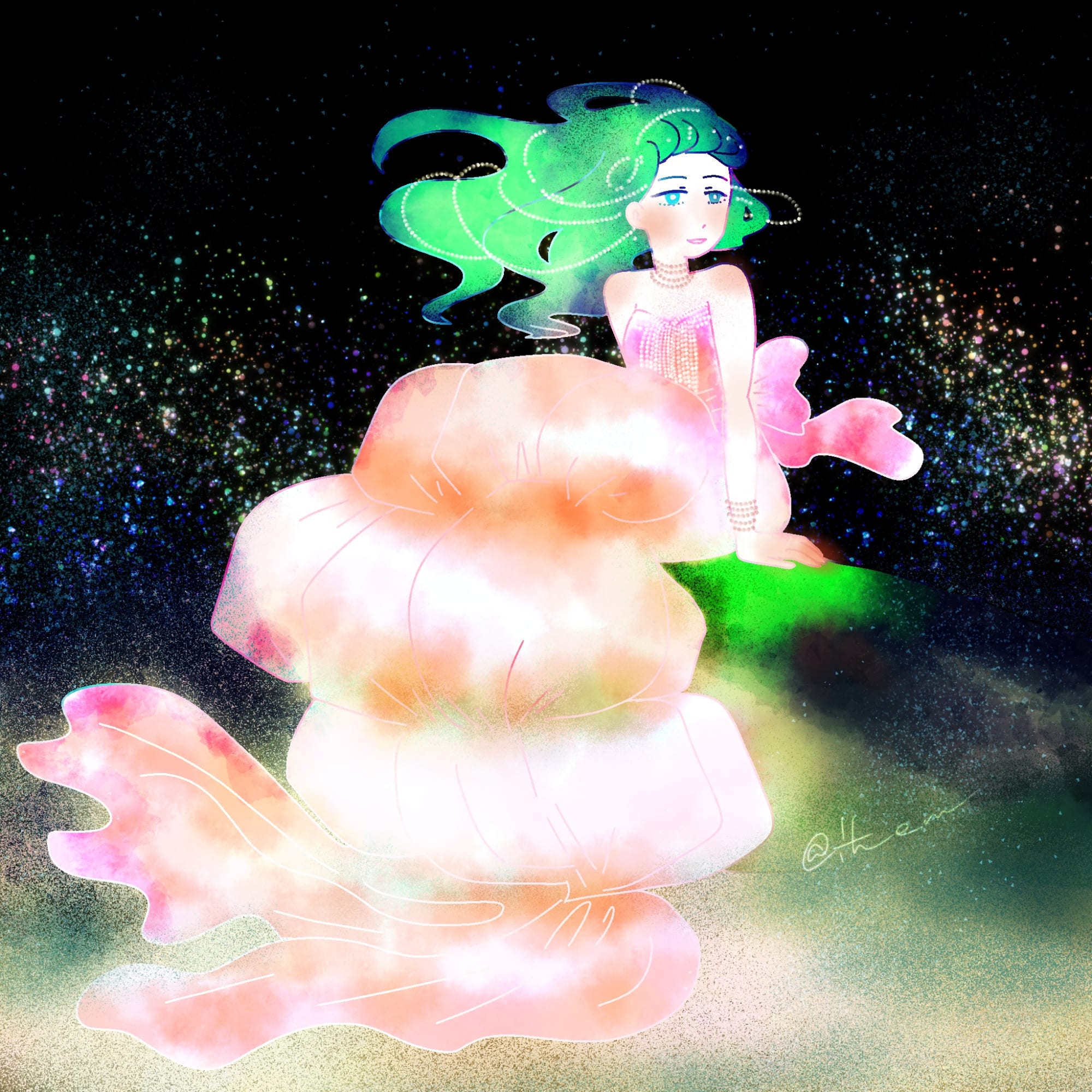 マーメイドドレス By いぜむ Captors イラストレーターをサポートするイラストsns