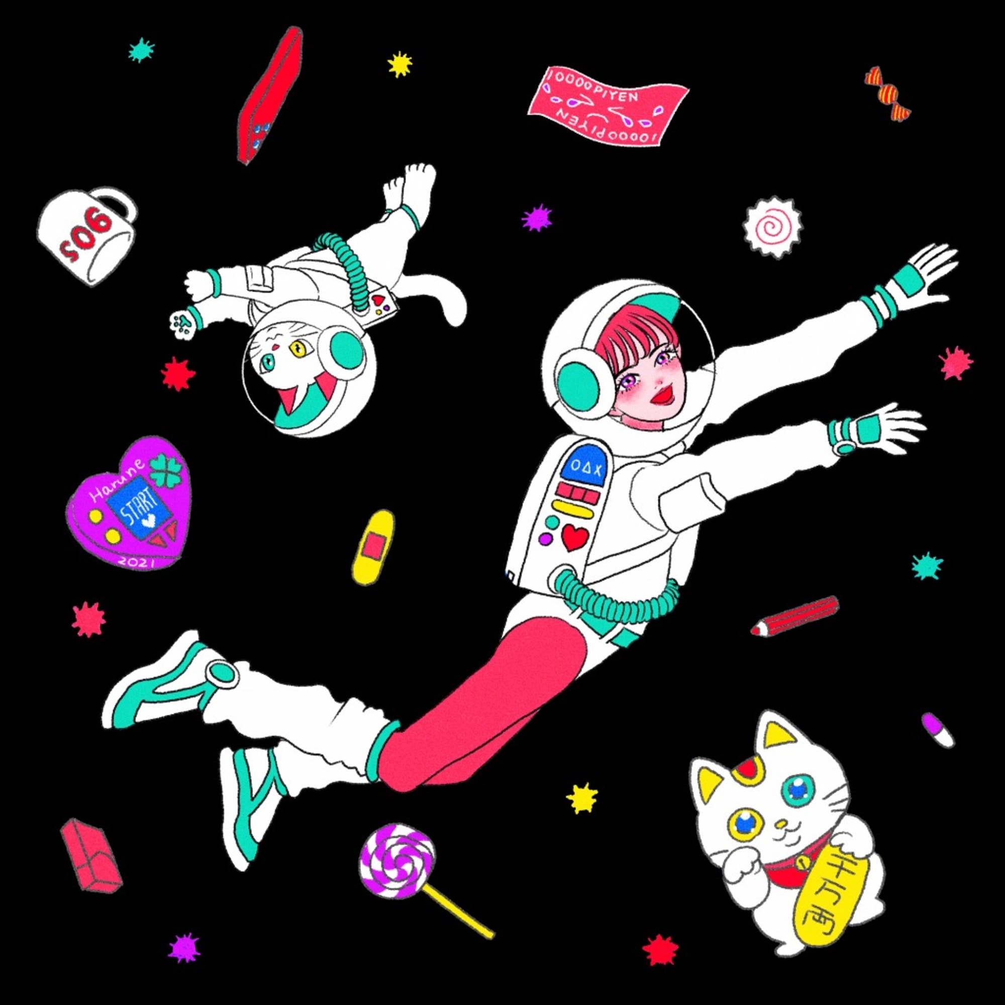 無重力 By Harune Captors イラストレーターをサポートするイラストsns