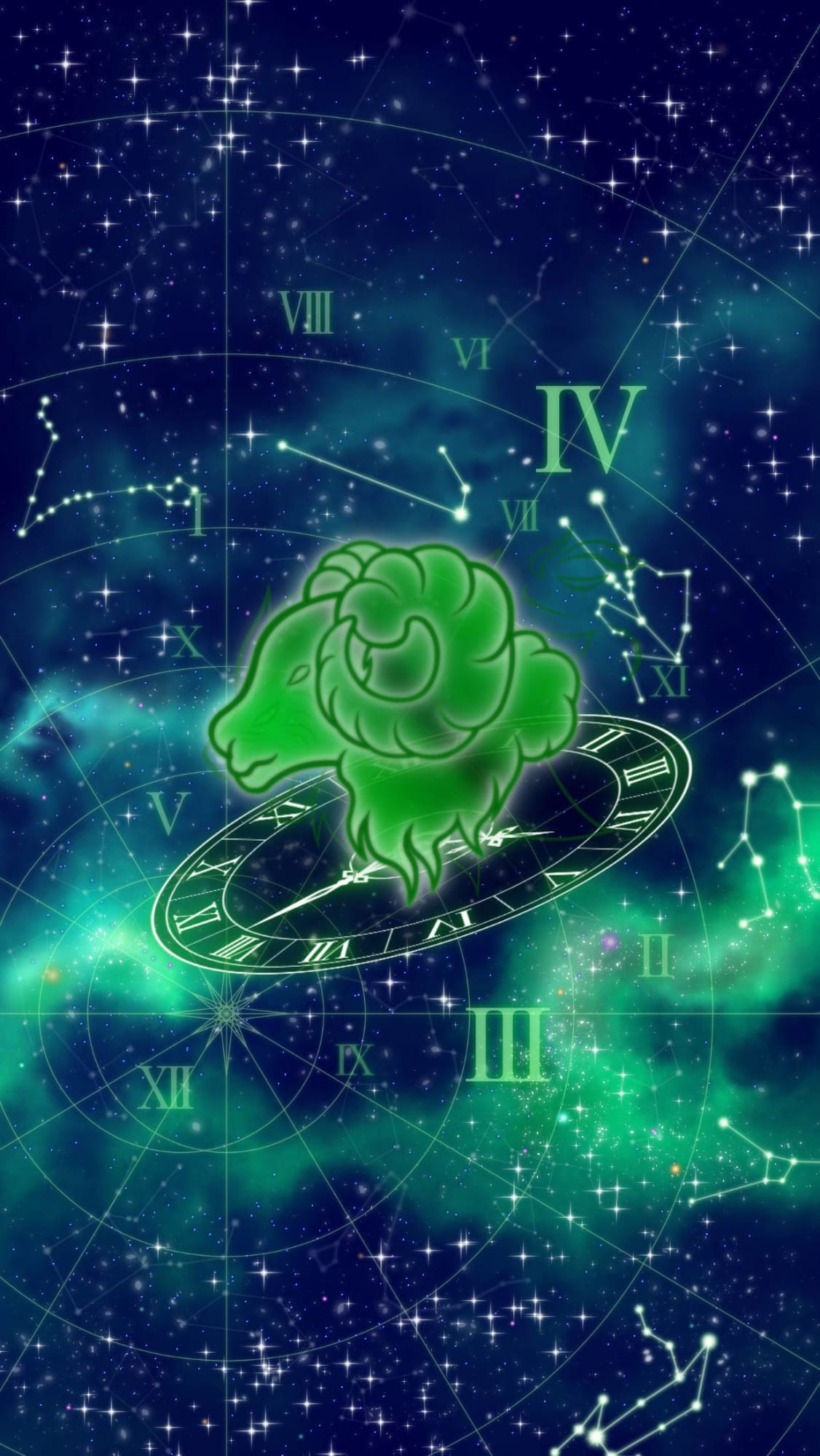 12星座 牡羊座 緑の時間の世界 By Takemoti Captors イラストレーターをサポートするイラストsns