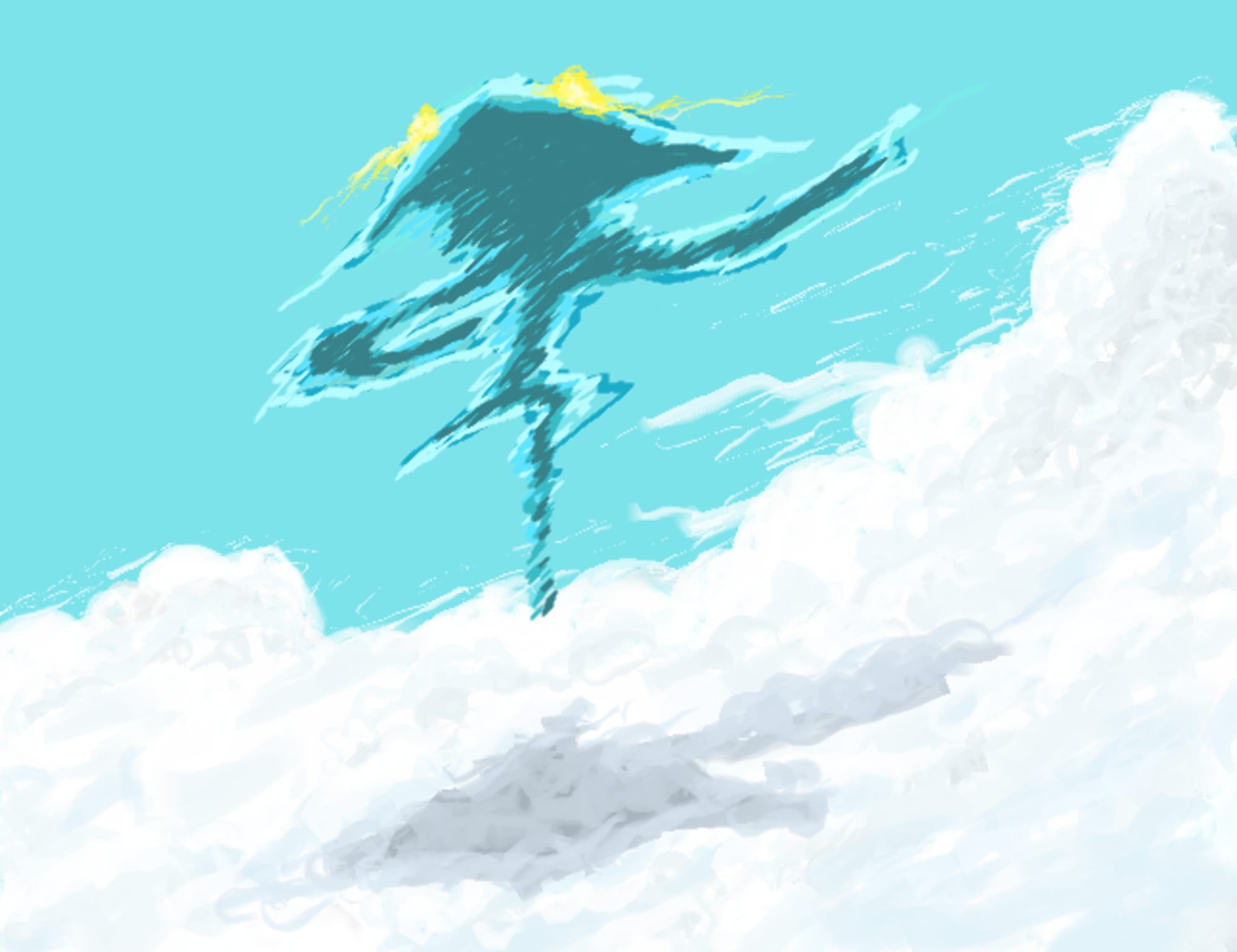 雲の上 By ムーラン Captors イラストレーターをサポートするイラストsns