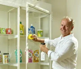 Marcel Belt verkocht zijn bedrijf Marcel's Green Soap aan de Franse schoonmaakreus Altaïr. 'Het is vooral een kwestie van gas blijven geven.'