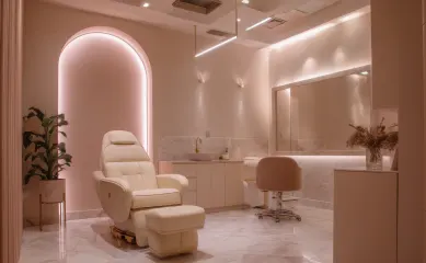 Luxe beautysalon met webshop & opleidingsinstituut. Neem contact op via Brookz.