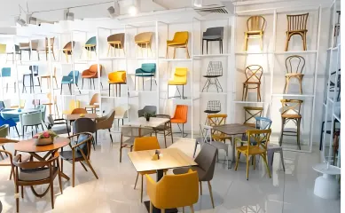 Horeca meubilair groothandel met meerdere vestigingen. Neem contact op via Brookz.