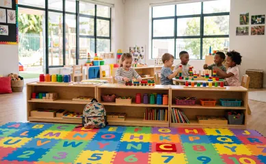 Childcare organization with daycare and after-school care at two locations. Contact us at Brookz.