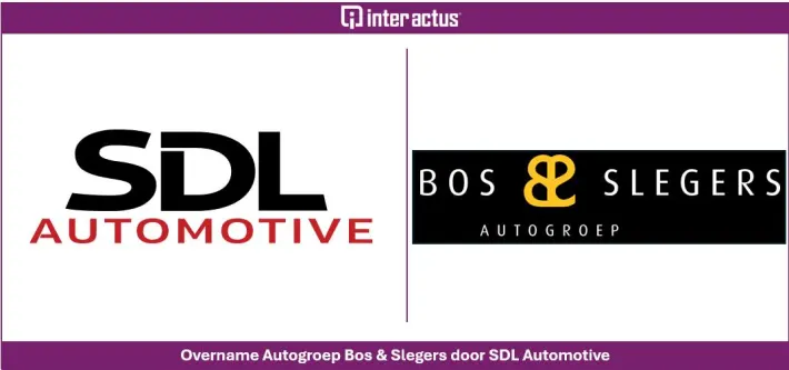 Overname Autogroep Bos & Slegers door SDL Automotive