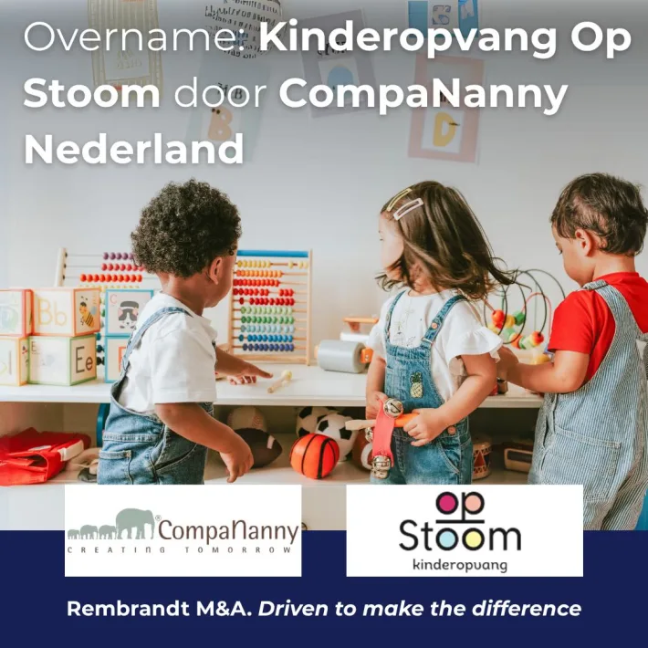 CompaNanny heeft 100% van de aandelen overgenomen in Op Stoom